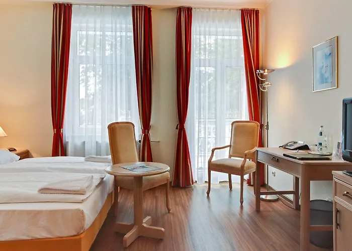 Hotell Seetelhotel Pommerscher Hof Wellnesshotel Im Herzen Der Kaiserbaeder Mit Direktem Zugang Zur Wellnessoase Shehrazade